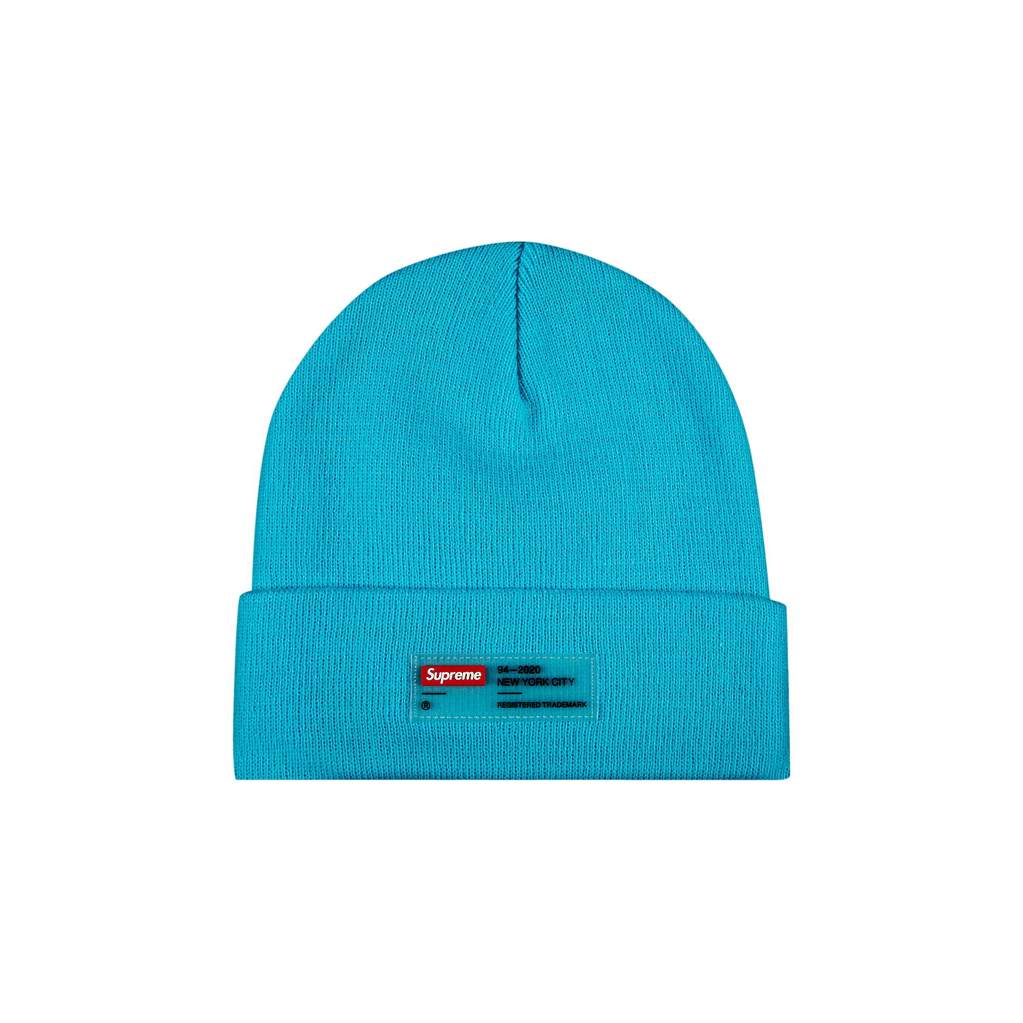 SUPREME SUPREME CLEAR LABEL BEANIE 'CYAN'