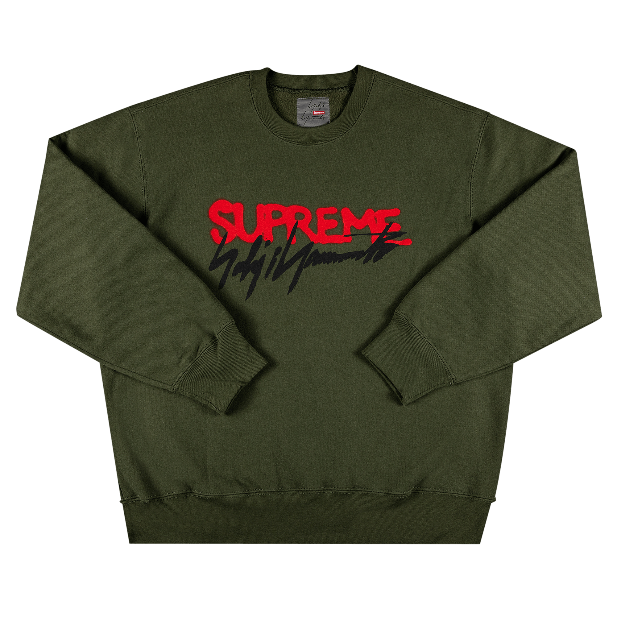 SUPREME SUPREME X YOHJI YAMAMOTO CREWNECK 'OLIVE'