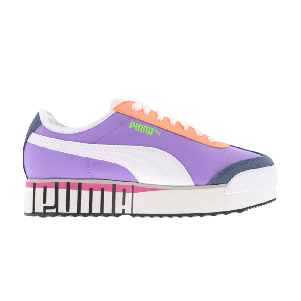 Pre-owned Puma Wmns Roma Amor Logo 'luminous Purple'