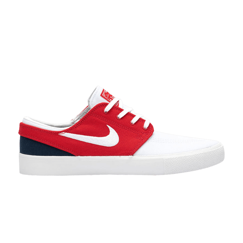 NIKE ZOOM STEFAN JANOSKI CANVAS RM SB 'WHITE UNIVERSITY RED'