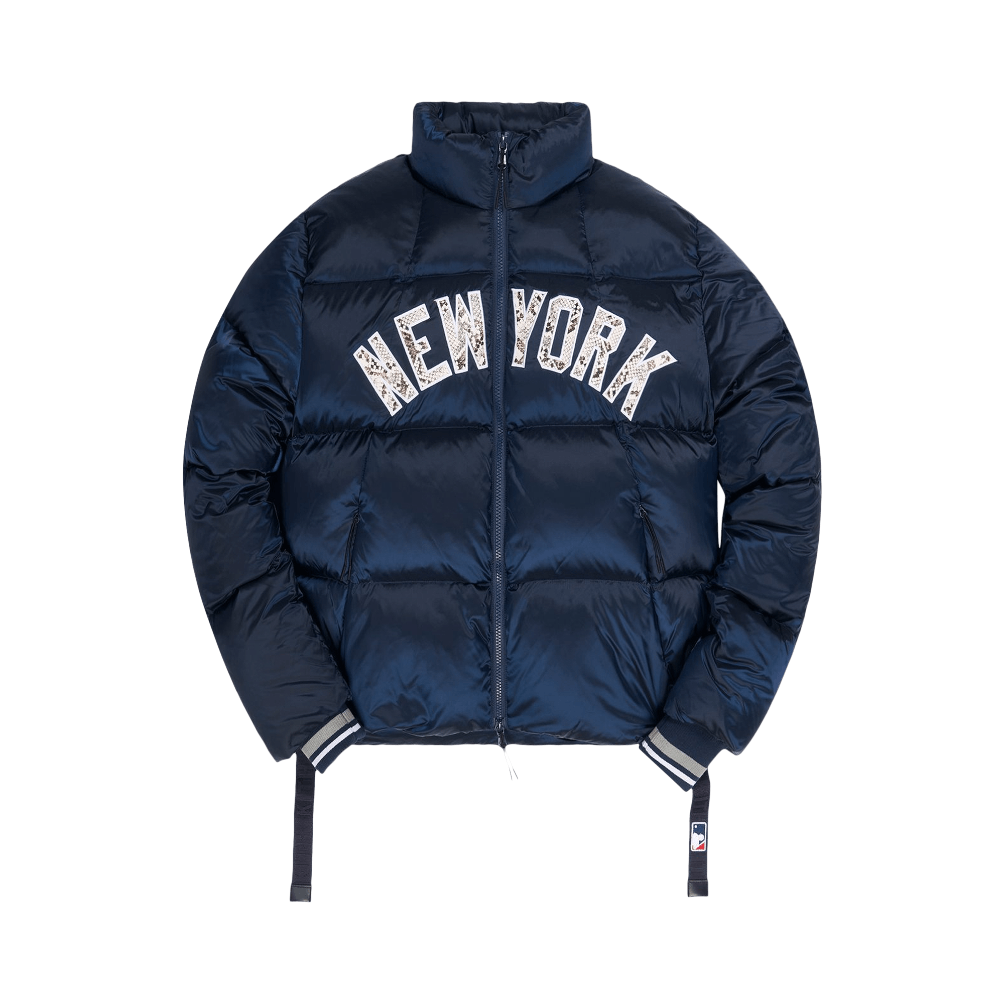 KITH KITH FOR MAJOR LEAGUE BASEBALL NEW YORK YANKEES MIDI PUFFER JACKET 'NAVY'