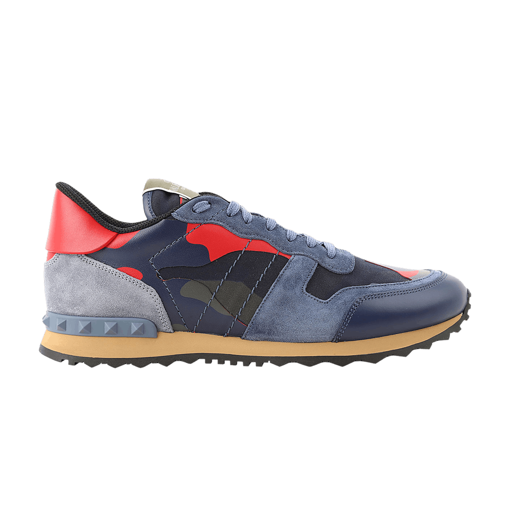 Valentino Rockrunner 'Camo - Marine Blue Red'