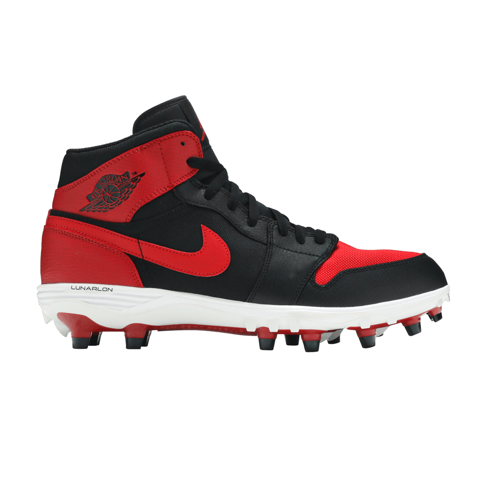 Jordan 1 Mid TD Cleat 'Bred'