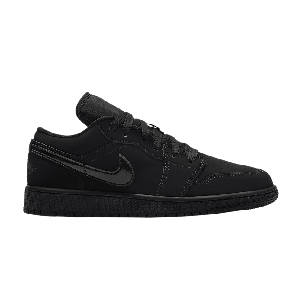 Pre-owned Air Jordan 1 Low Gs 'triple Black'