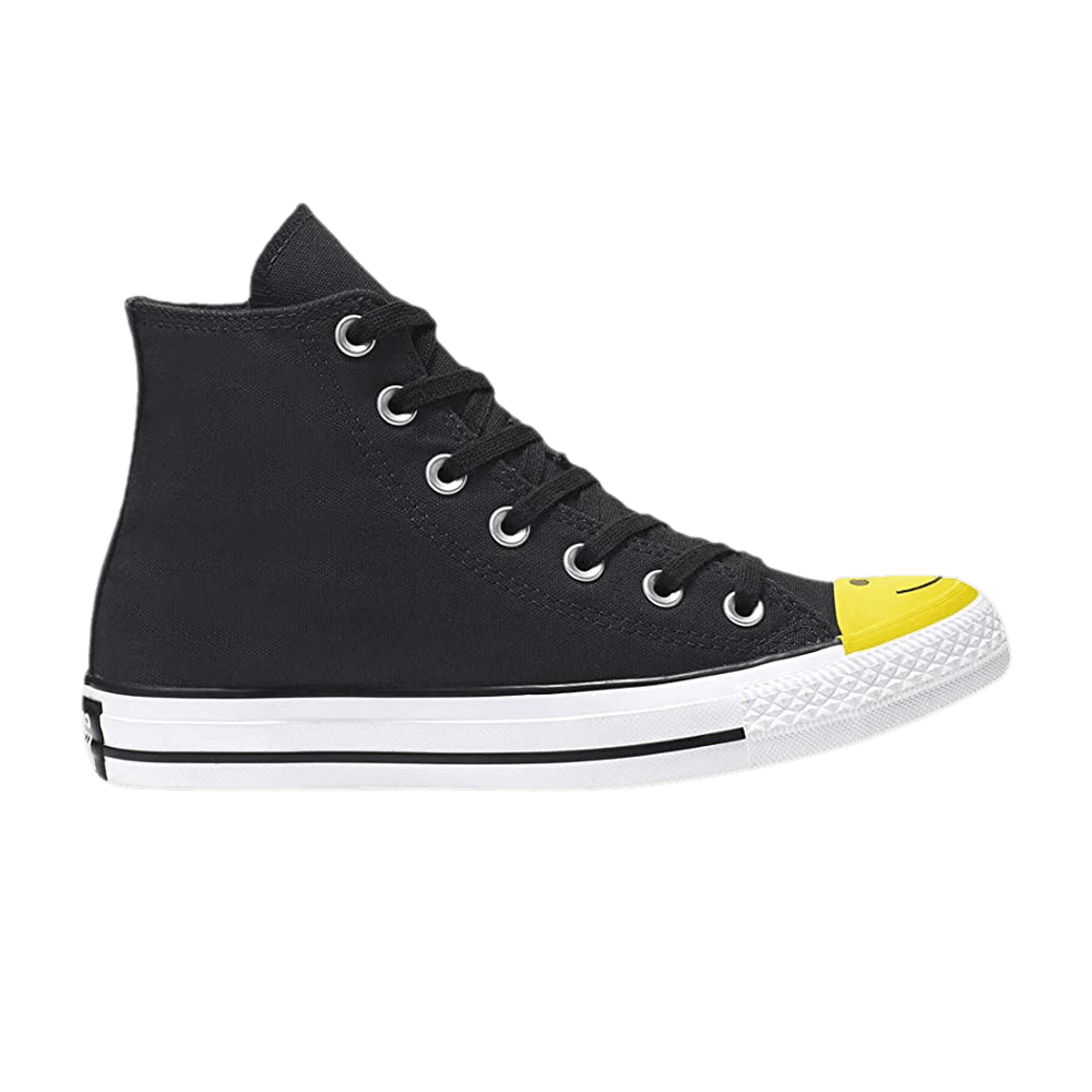 CONVERSE CHUCK TAYLOR ALL STAR HIGH 'SMILEY FACE - BLACK'
