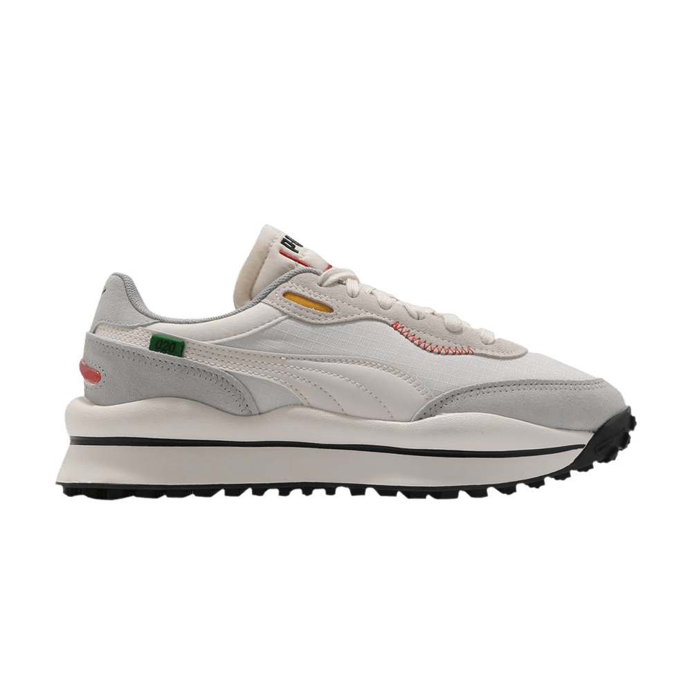 Pre-owned Puma Wmns Style Rider Sd 'play On - Whisper White'