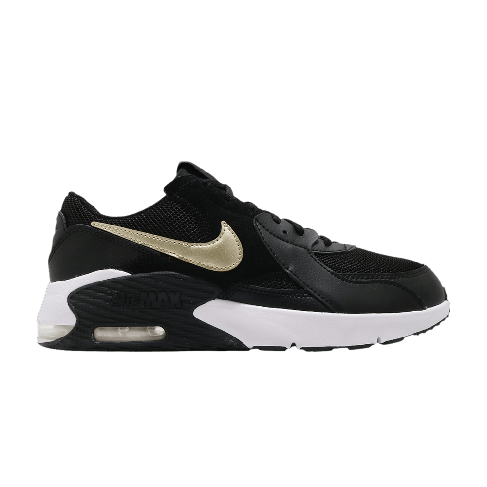 NIKE AIR MAX EXCEE GS 'BLACK METALLIC GOLD'