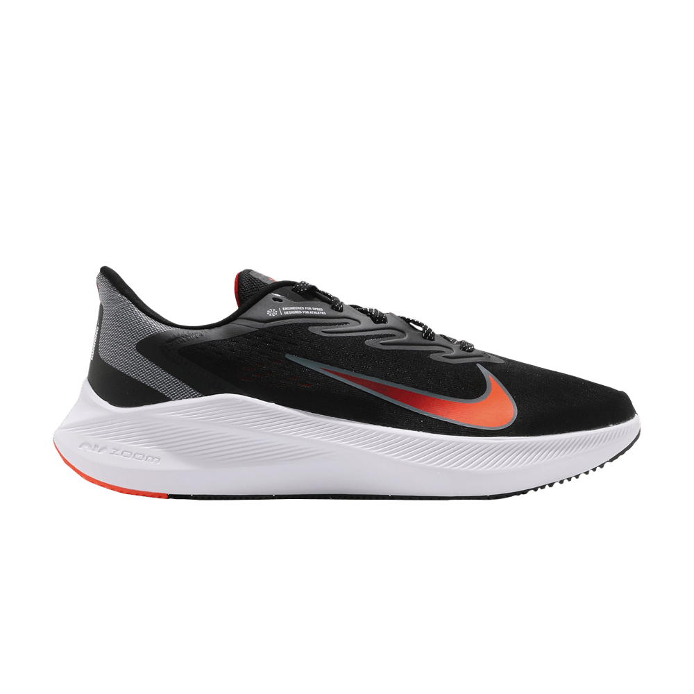 NIKE AIR ZOOM WINFLO 7 'BLACK TOTAL ORANGE'