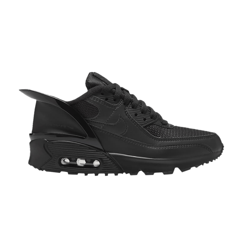 Nike Air Max 90 FlyEase GS 'Triple Black'