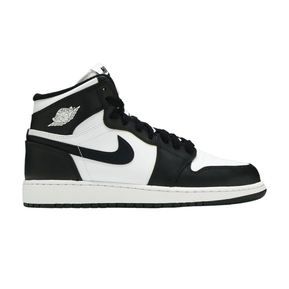 Air Jordan 1 Retro High OG BG 'Black White' 2014