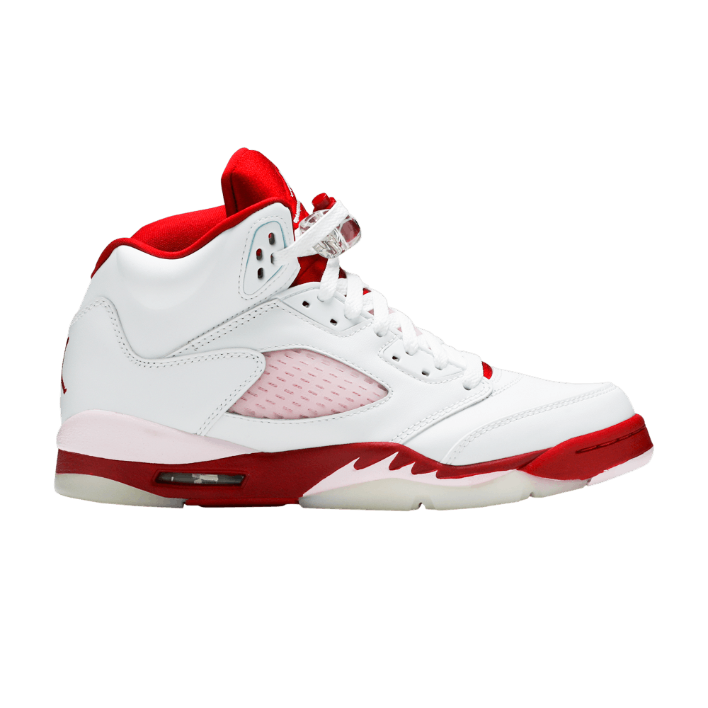 Pre-owned Air Jordan 5 Retro Gs 'pink Foam' In White