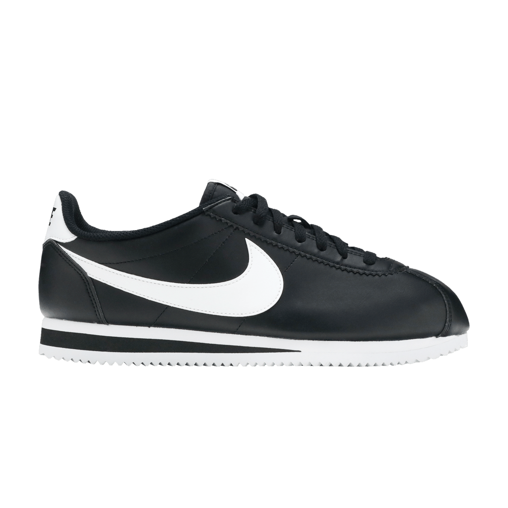 Wmns Classic Cortez Leather 'Black White'