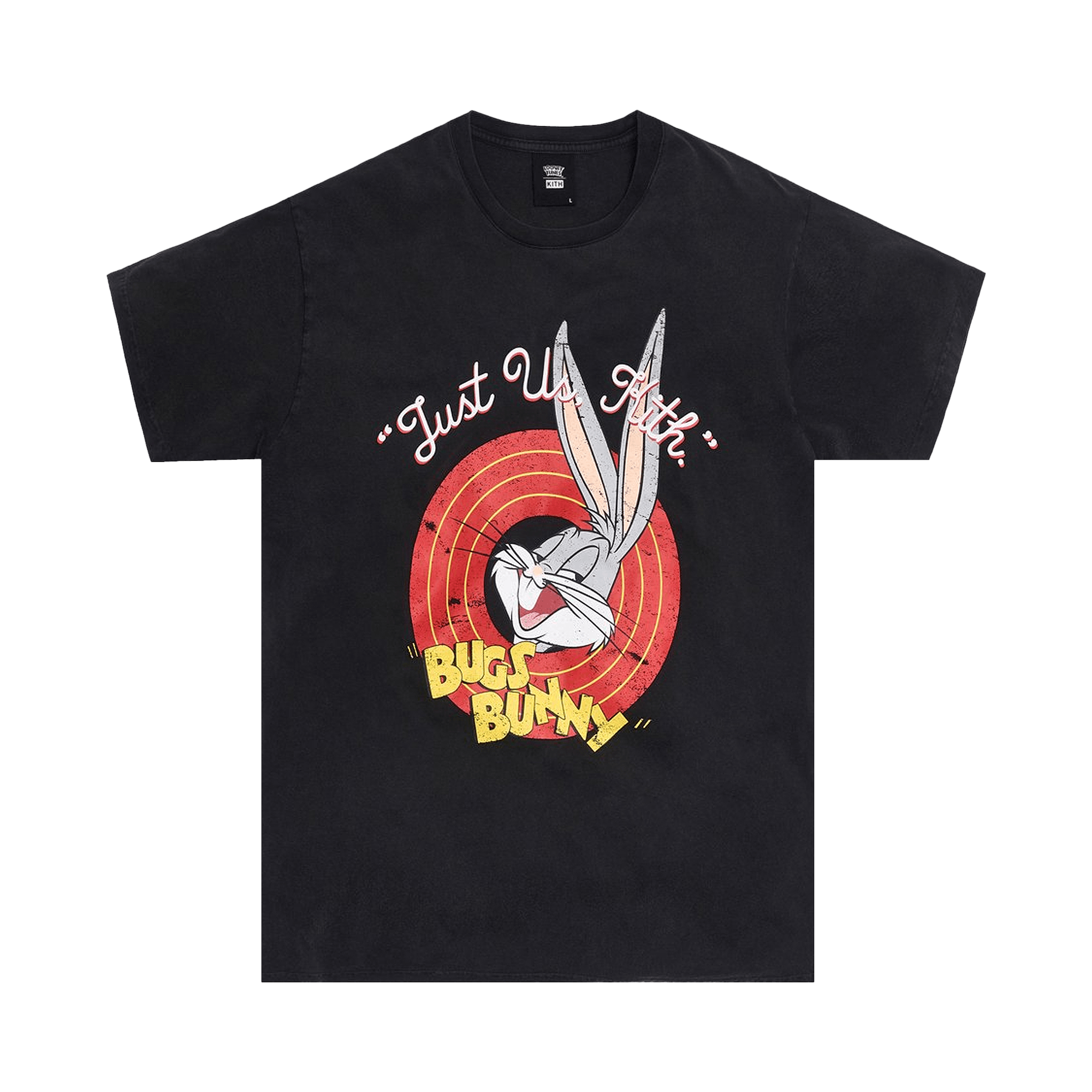 Pre-owned Kith Kids' X Looney Tunes Bugs Vintage Tee 'black'