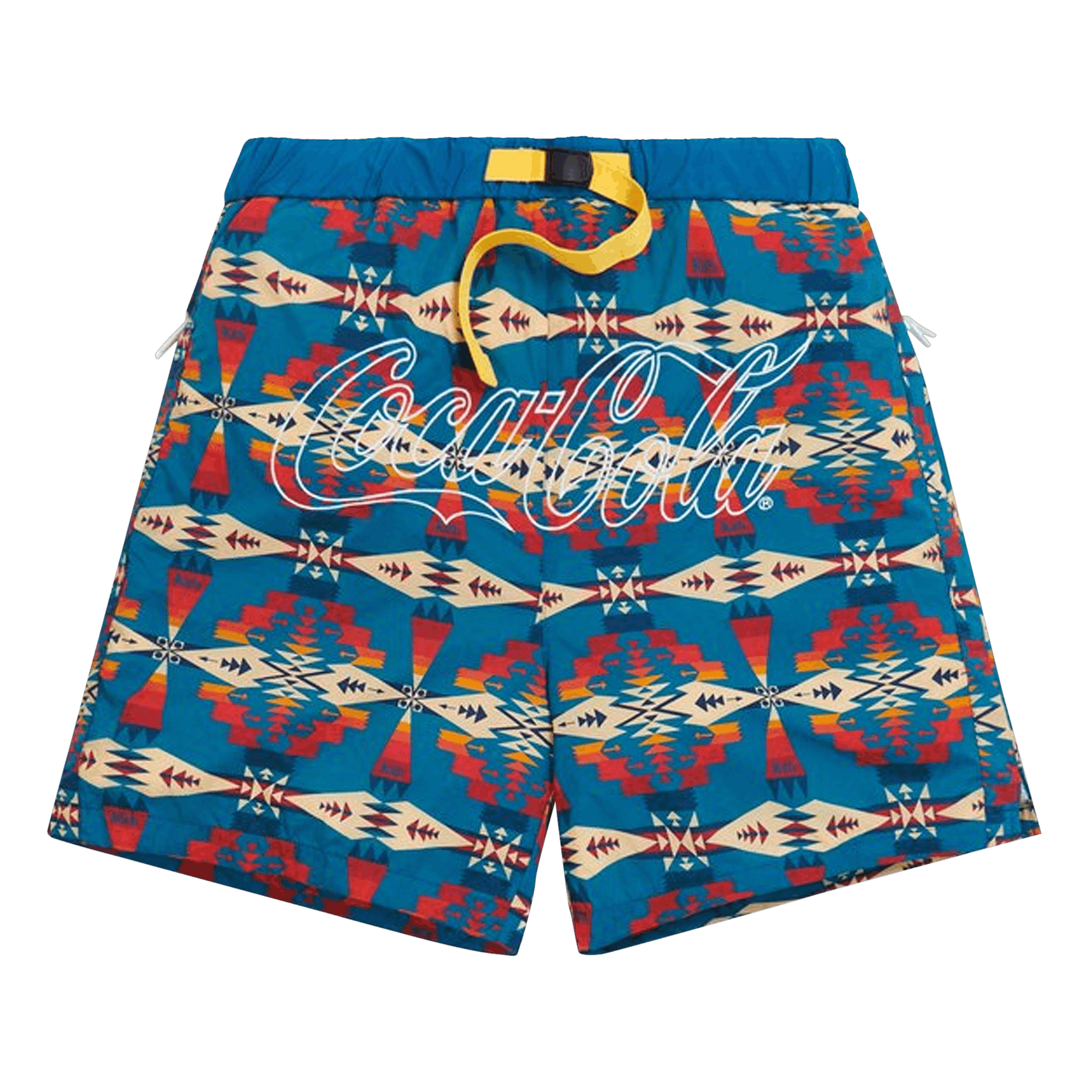Pre-owned Kith X Coca-cola X Pendleton Swim Short 'teal/multi'