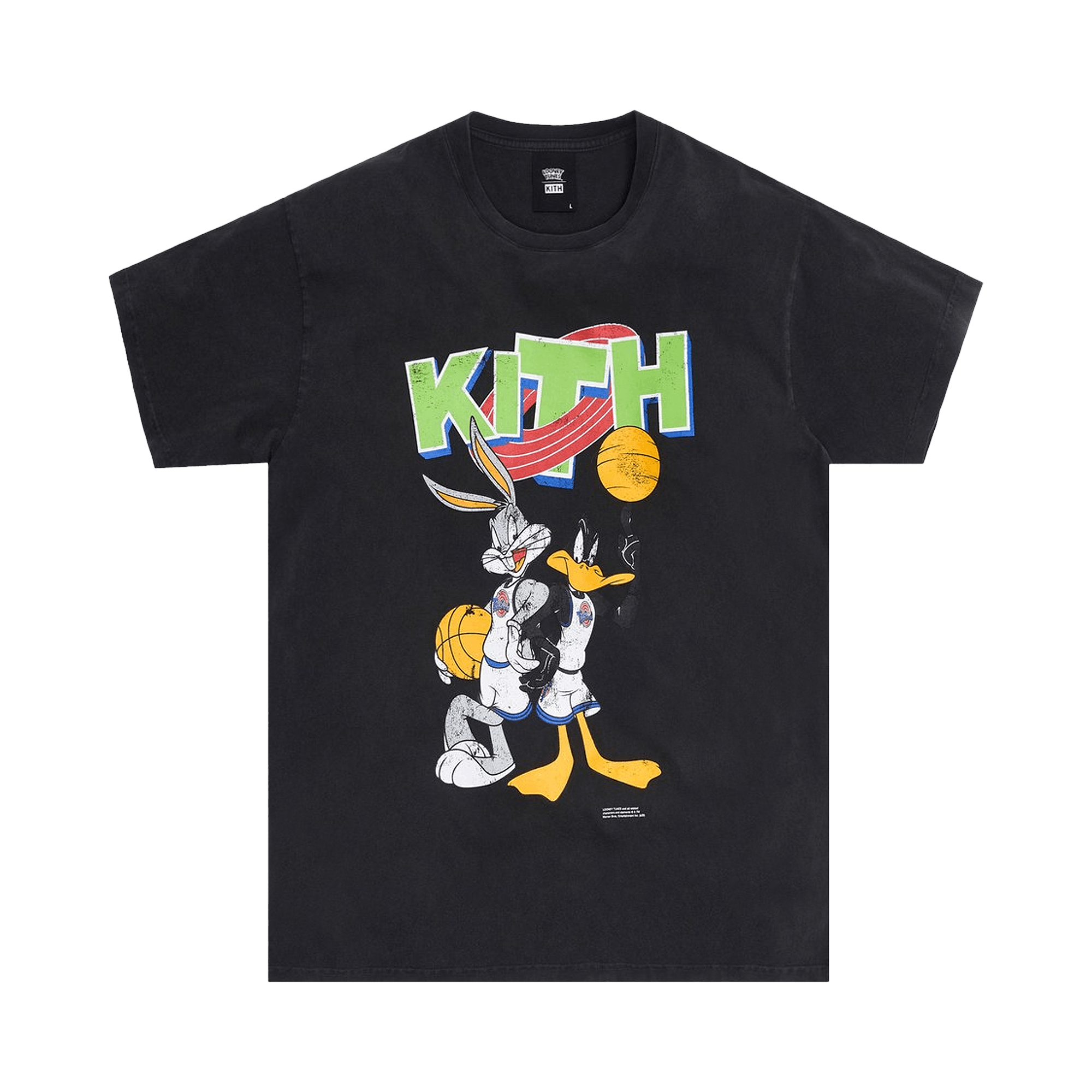 Pre-owned Kith X Looney Tunes Jam Vintage Tee 'black'