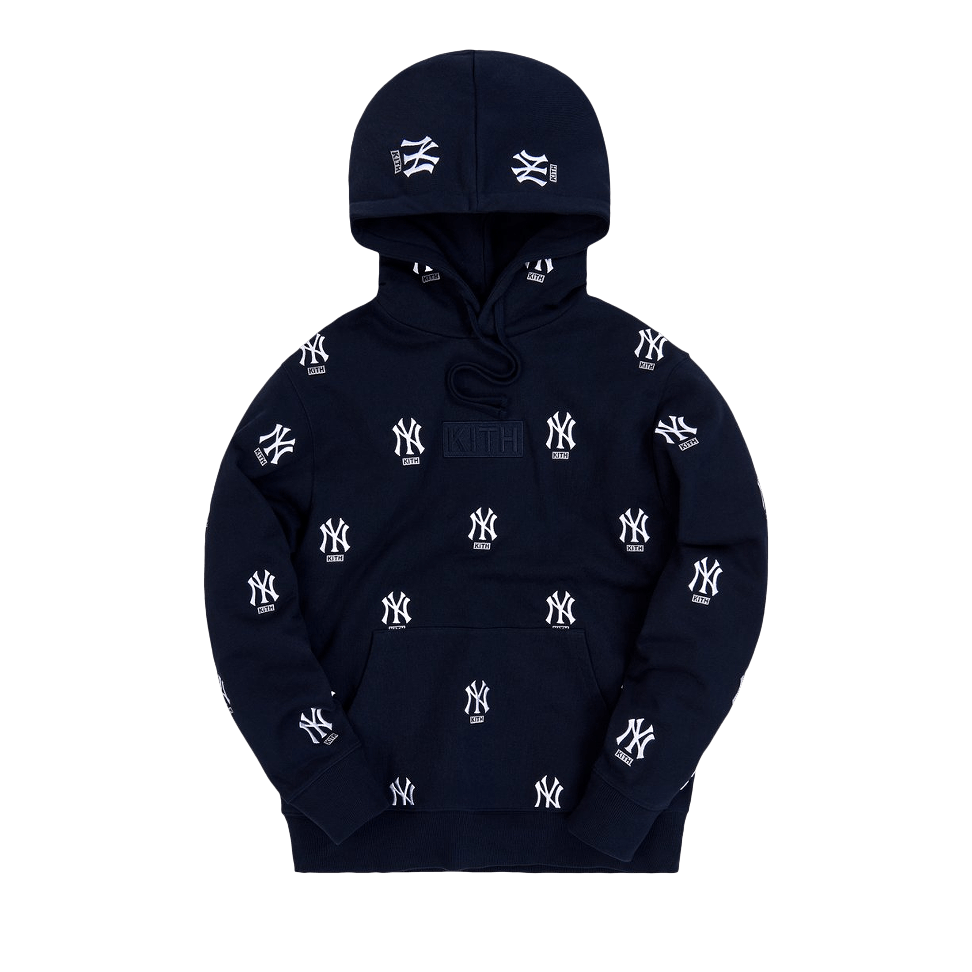KITH KITH FOR MAJOR LEAGUE BASEBALL NEW YORK YANKEES MONOGRAM HOODIE 'NAVY'