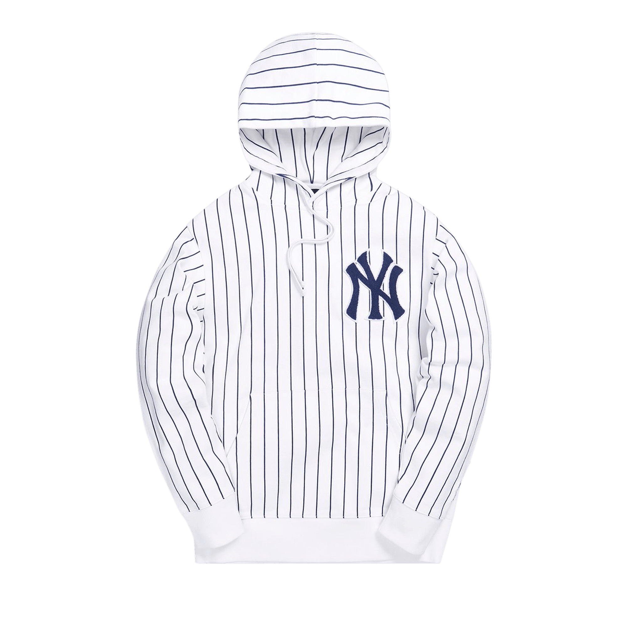 KITH KITH FOR MAJOR LEAGUE BASEBALL NEW YORK YANKEES STRIPED HOODIE 'WHITE'