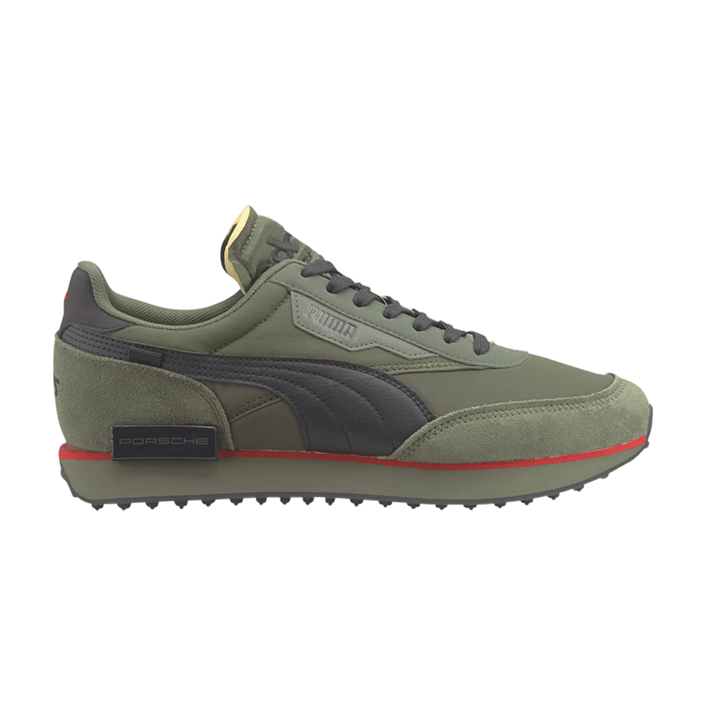 Pre-owned Puma Porsche Legacy X Future Rider Turbo 'thyme Forest Night' In Green