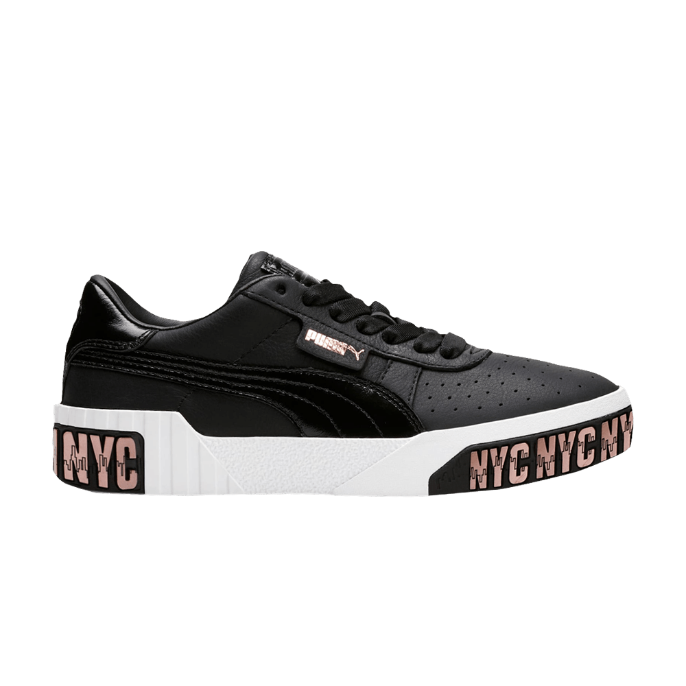 Pre-owned Puma Wmns Cali 'nyc Bold' In Black
