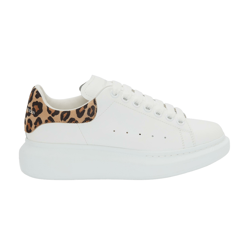 Alexander McQueen Wmns Oversized Sneaker 'White Leopard'