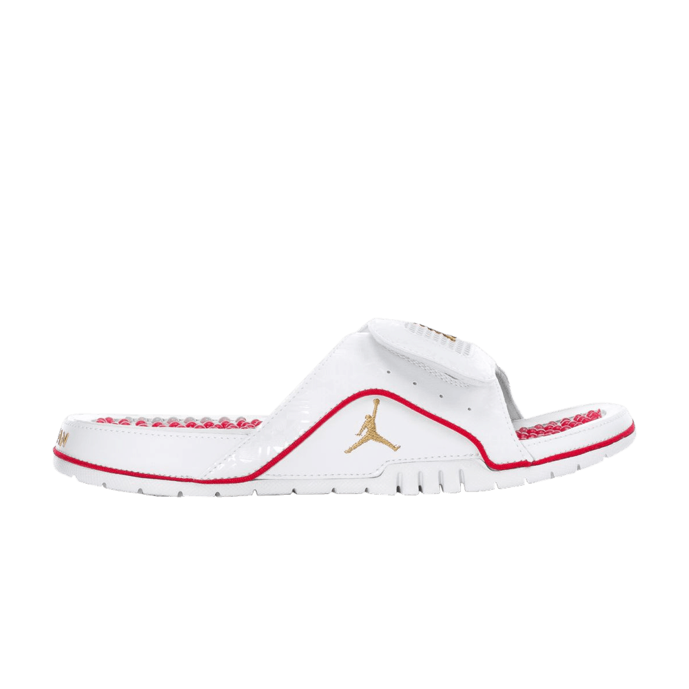 AIR JORDAN JORDAN HYDRO 4 RETRO 'UNIVERSITY RED METALLIC GOLD'