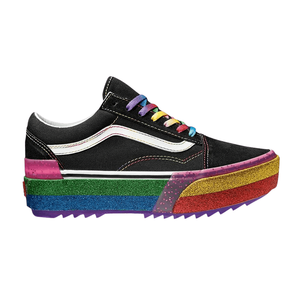 Vans Old Skool Stacked 'Glitter - Black Rainbow'