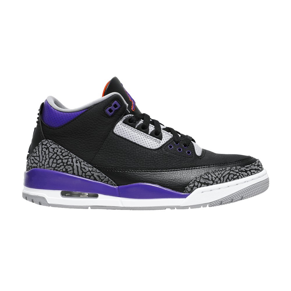 Jordan 3 Retro Black Court Purple
