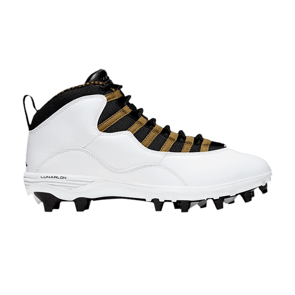AIR JORDAN AIR JORDAN 10 TD MID 'WHITE METALLIC GOLD'