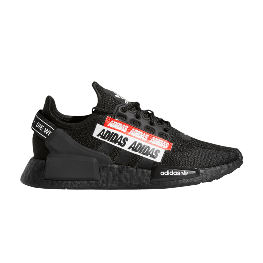 adidas NMD_R1 V2 J 'Overbranded - Core Black' - H02540