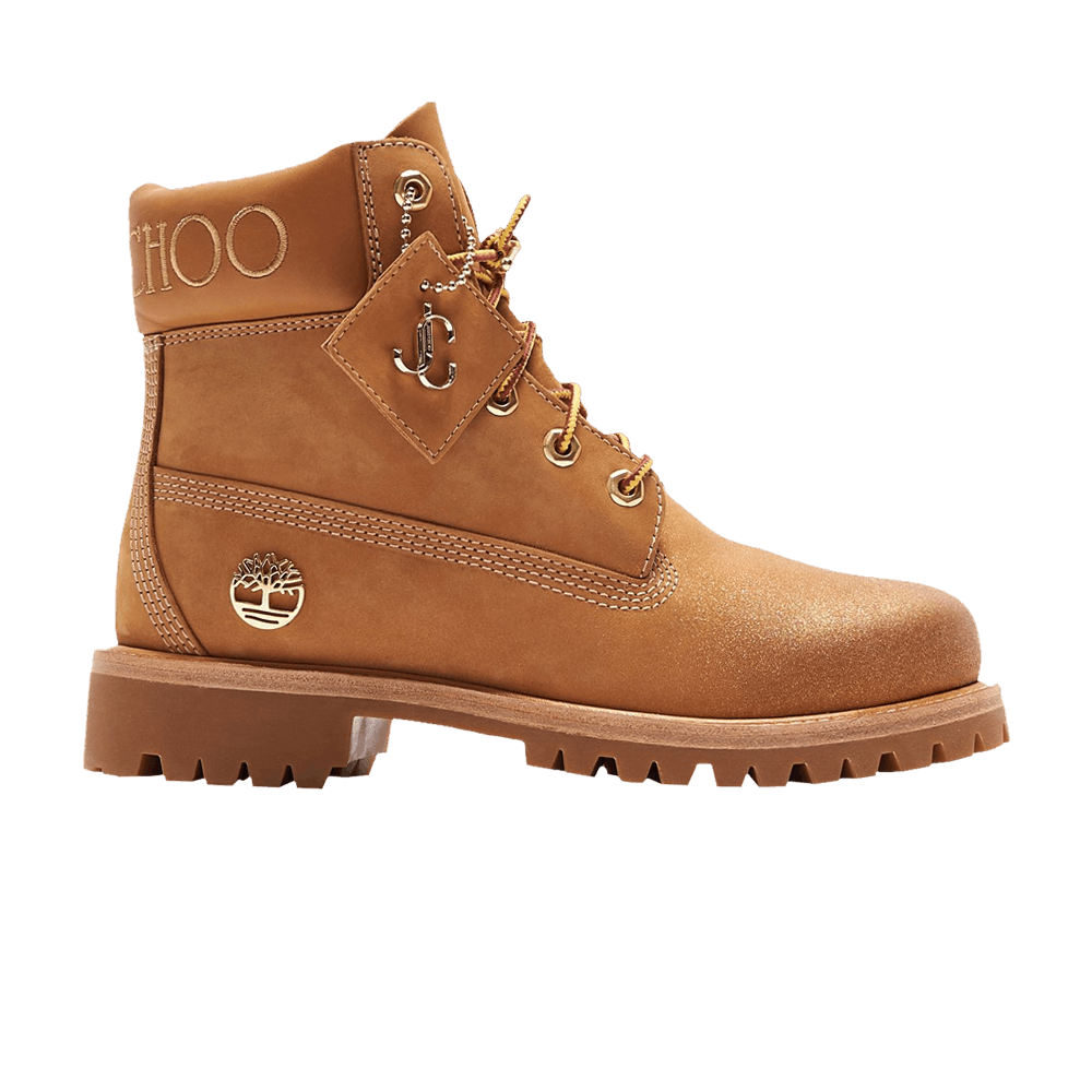 Timberland Jimmy Choo x Wmns 6 Inch Premium 'Wheat Glitter'