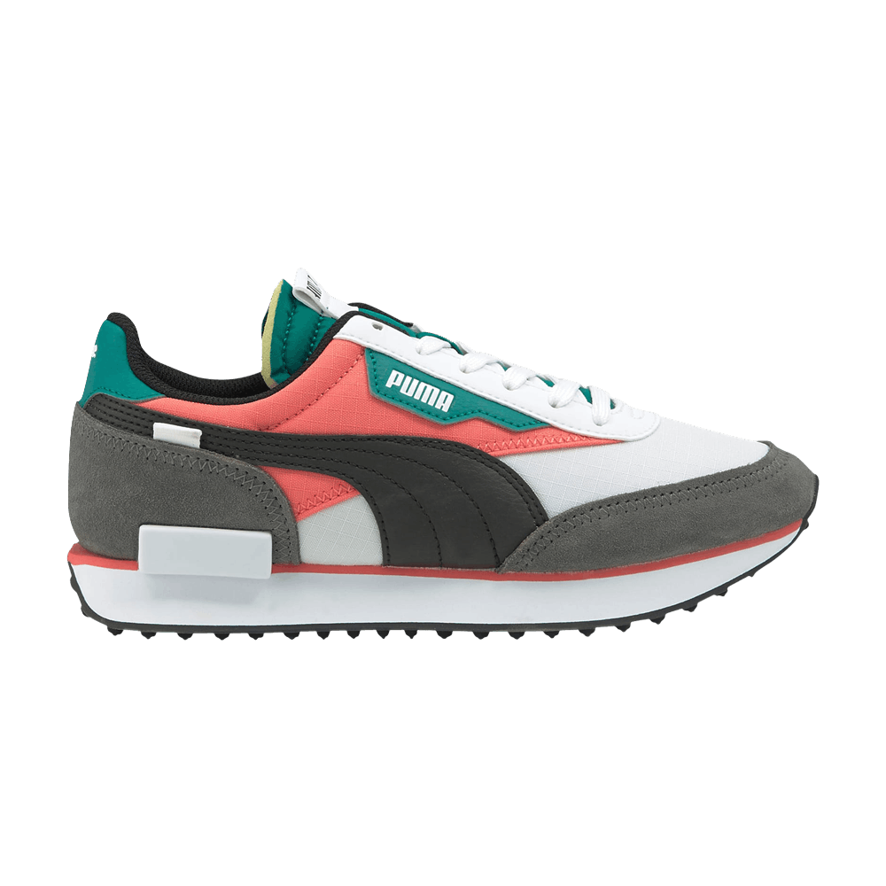 Pre-owned Puma Future Rider 'play On - White Georgia Peach'