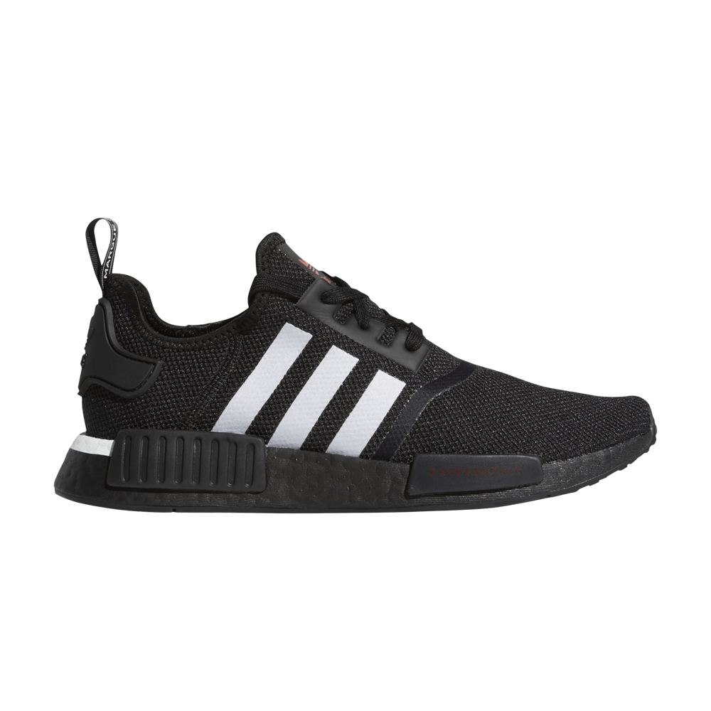 ADIDAS ORIGINALS NMD_R1 'JAPANESE SIDE PRINT - BLACK WHITE'
