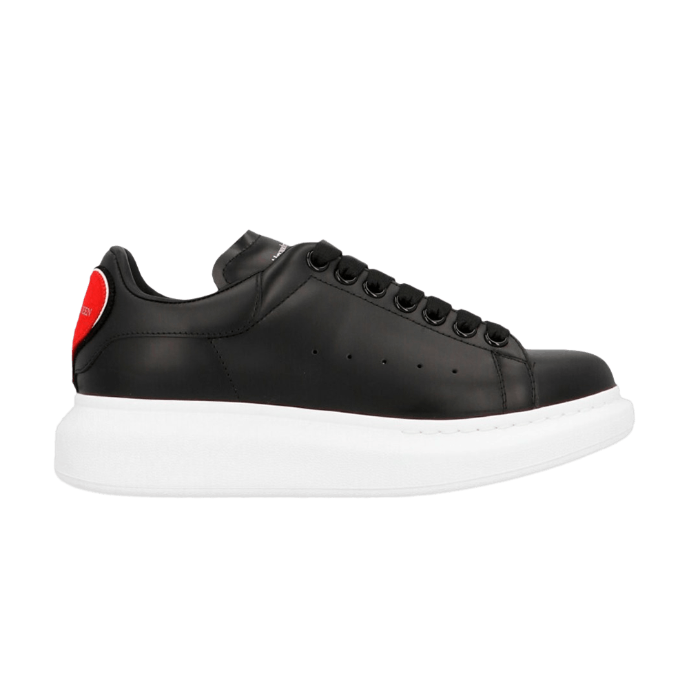 Alexander McQueen Wmns Oversized Sneaker 'Heart - Black Red'