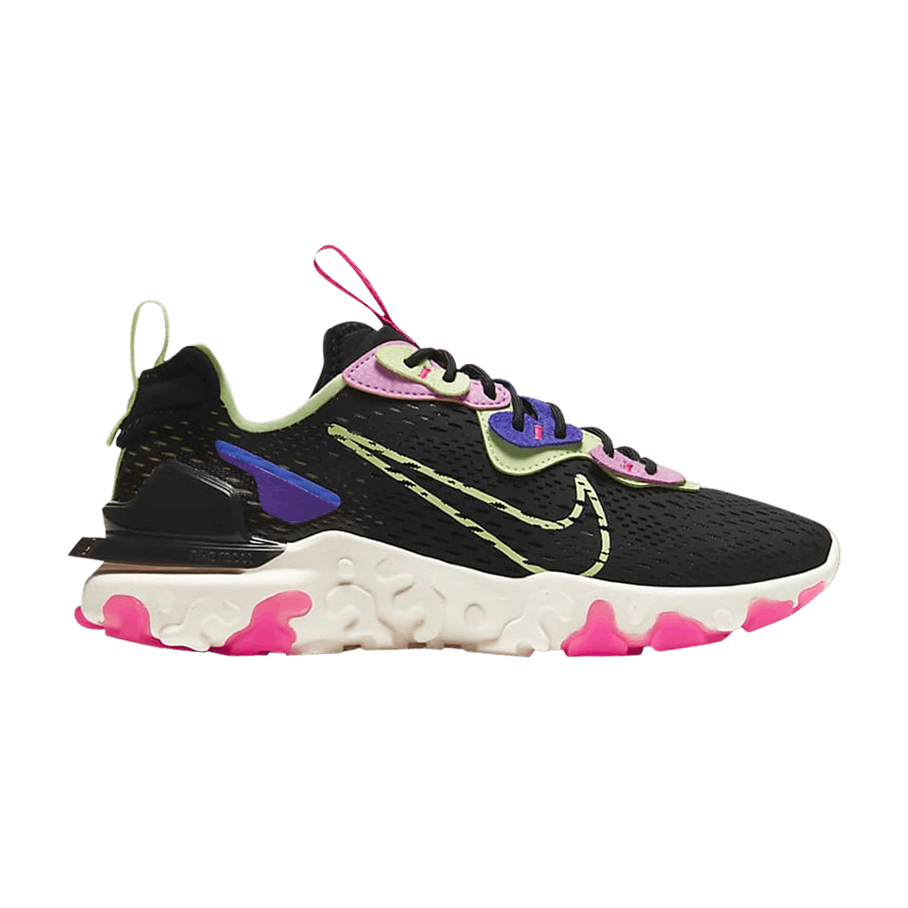 NIKE WMNS REACT VISION 'BLACK BEYOND PINK VOLT'