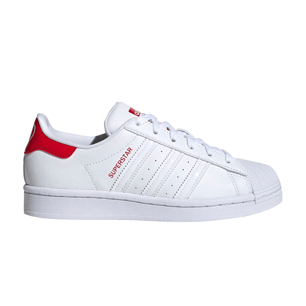 Adidas Superstar J 'White Scarlet'