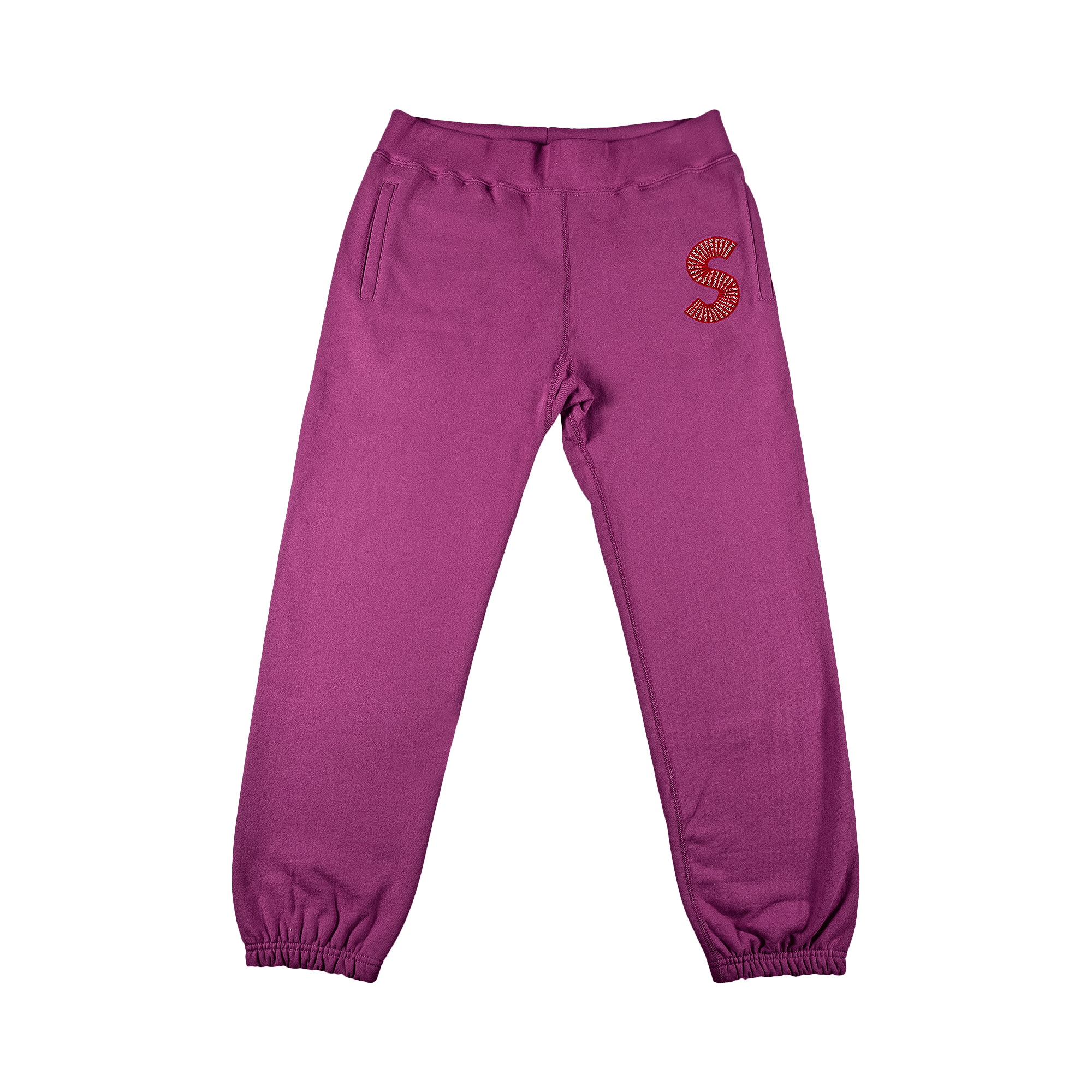 SUPREME SUPREME S LOGO SWEATPANT 'BRIGHT PURPLE'