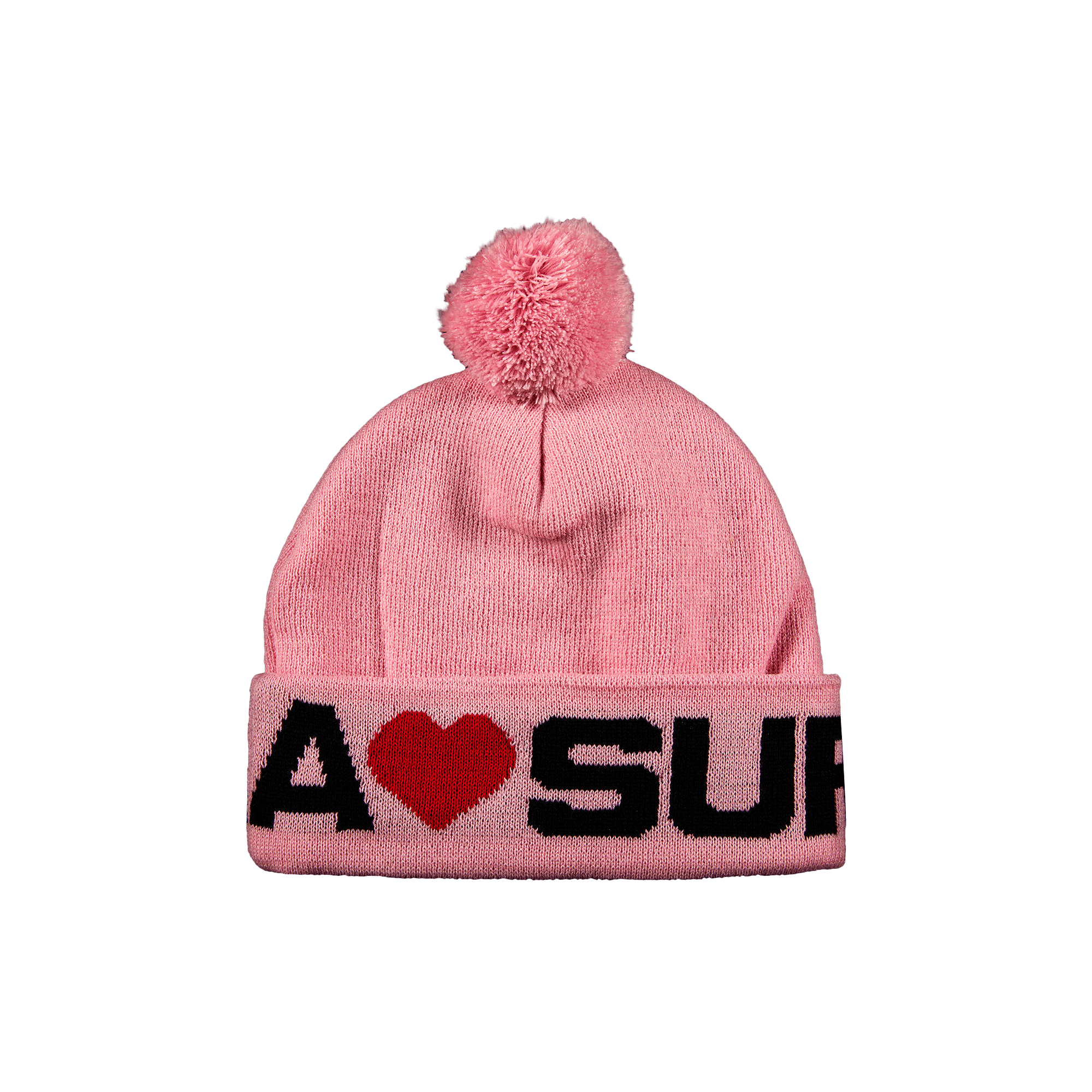 SUPREME SUPREME LOVE SUPREME BEANIE 'LIGHT PINK'