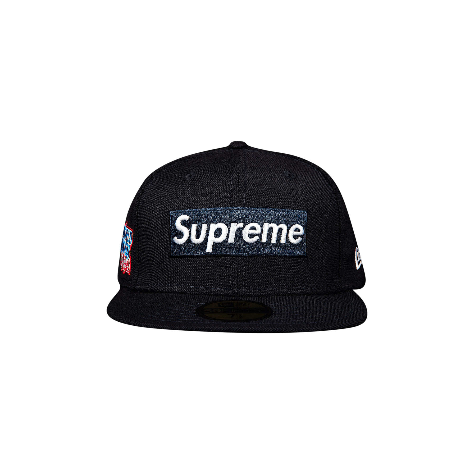 SUPREME SUPREME WORLD FAMOUS BOX LOGO NEW ERA 'NAVY'