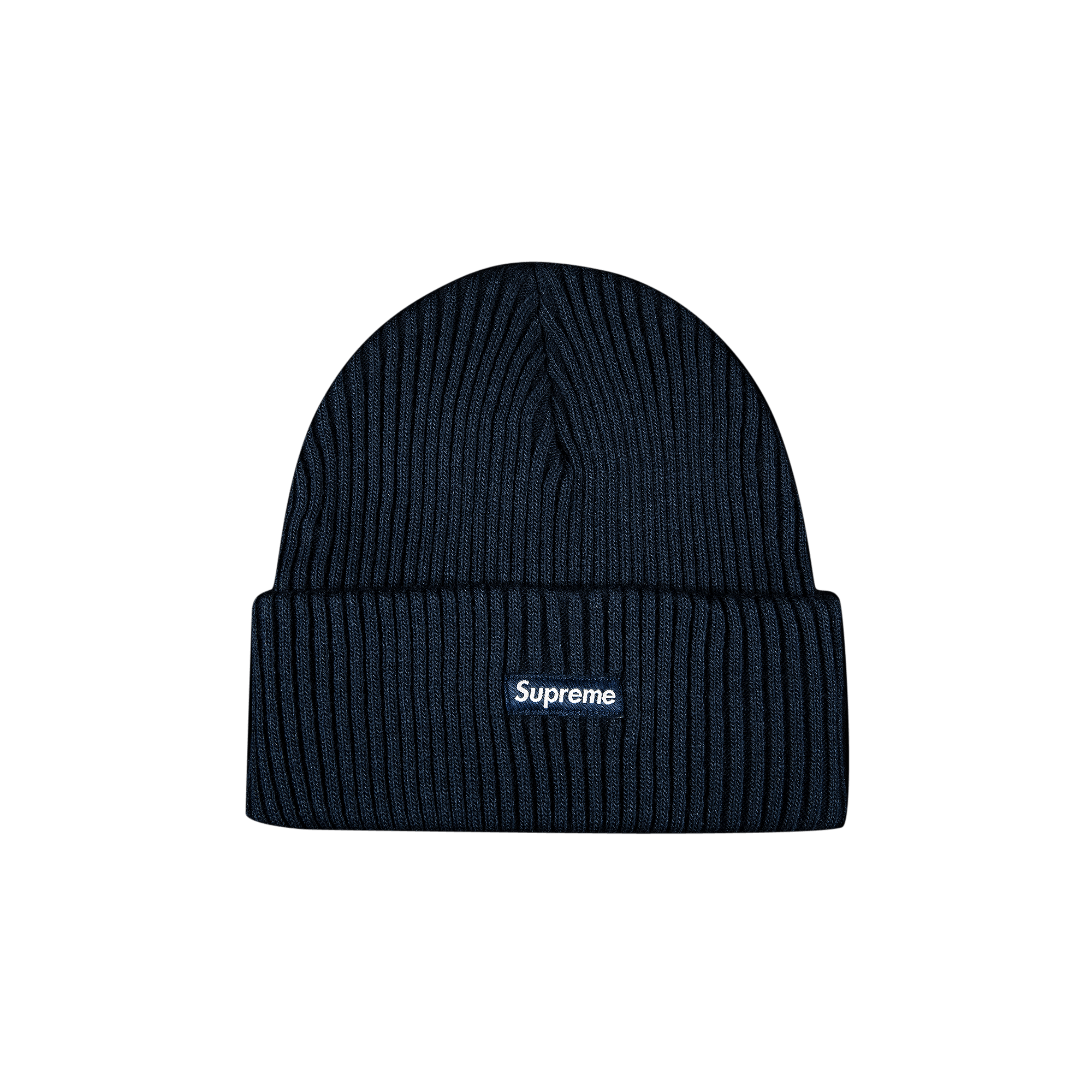 SUPREME SUPREME WIDE RIB BEANIE 'NAVY'