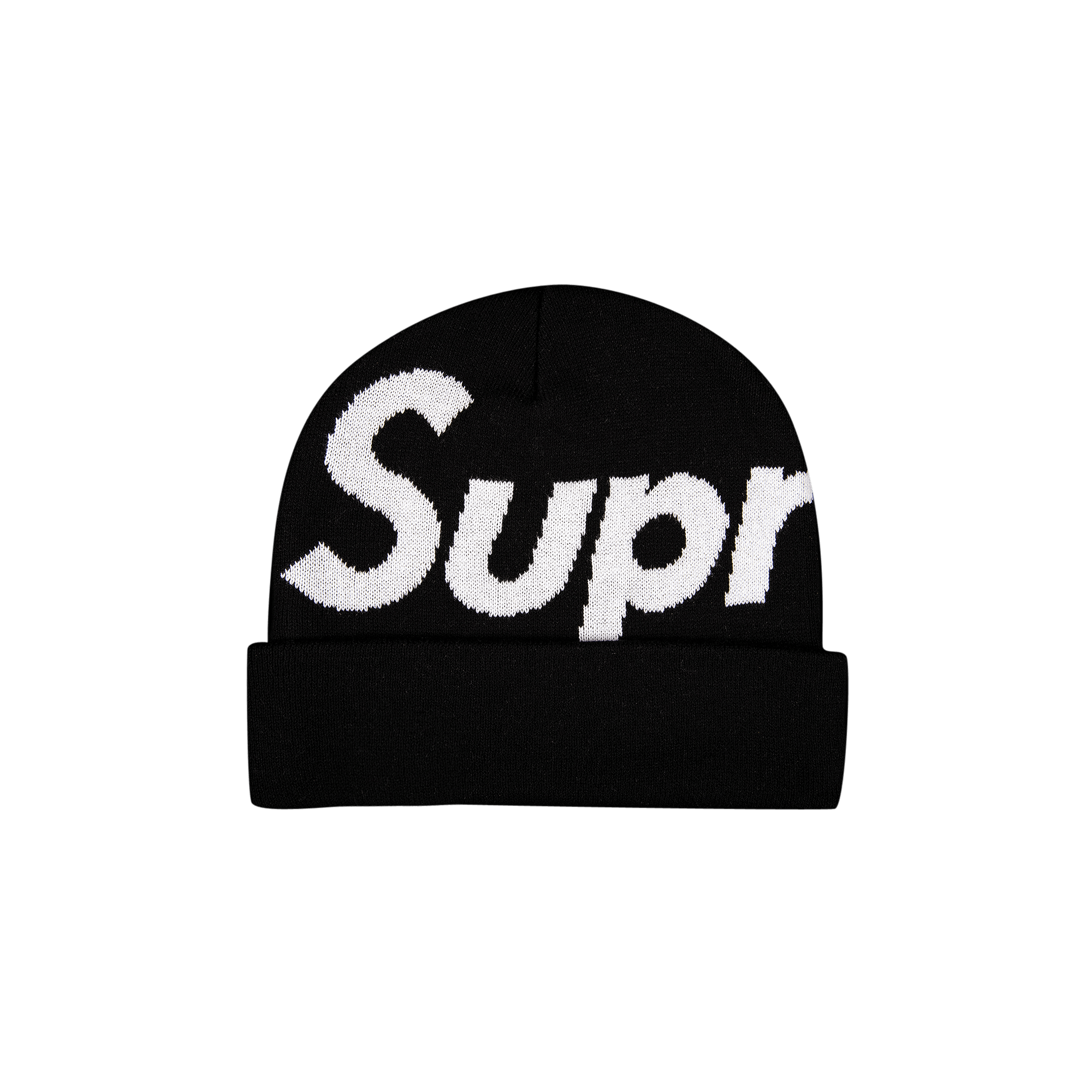 SUPREME SUPREME BIG LOGO BEANIE 'BLACK'