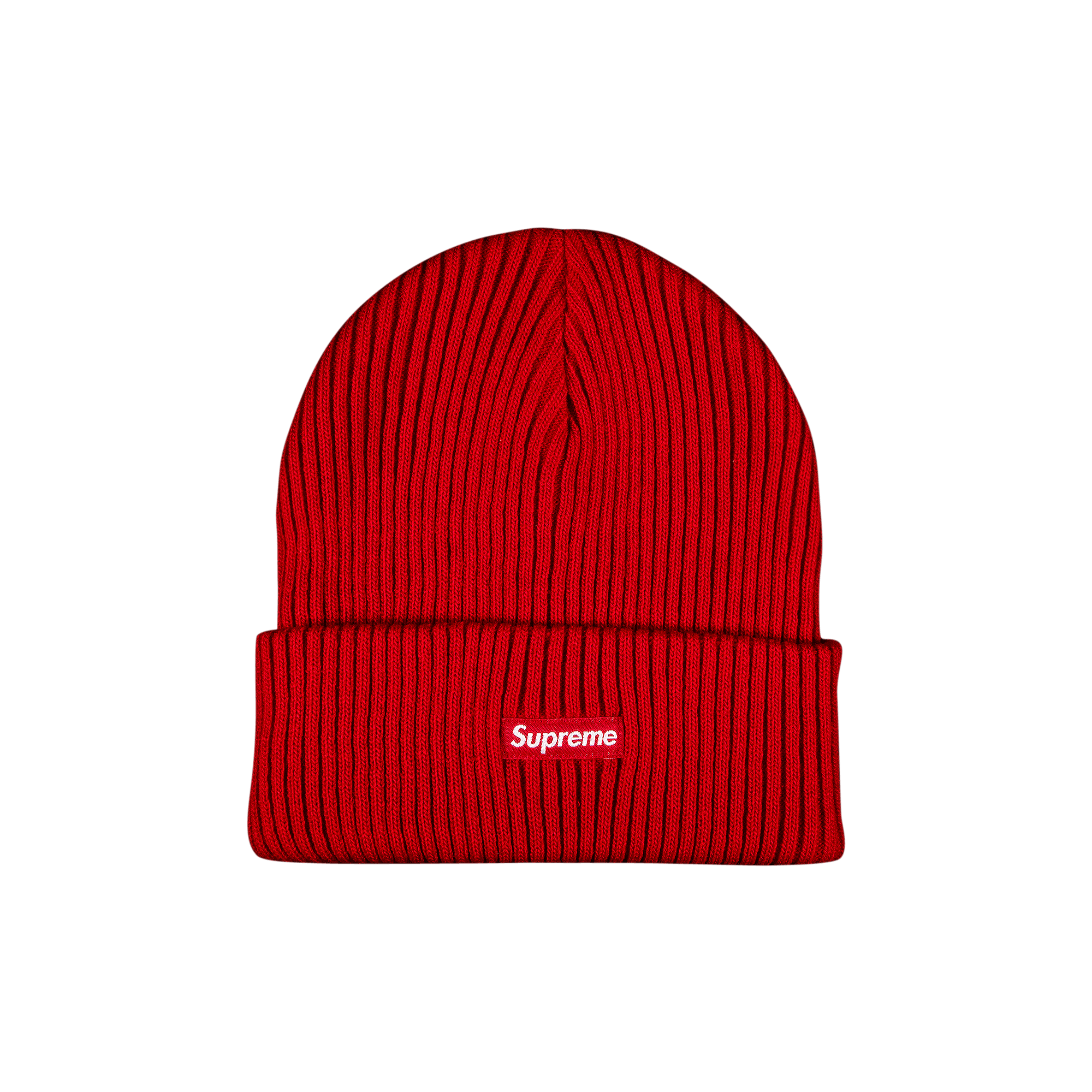 SUPREME SUPREME WIDE RIB BEANIE 'RED'