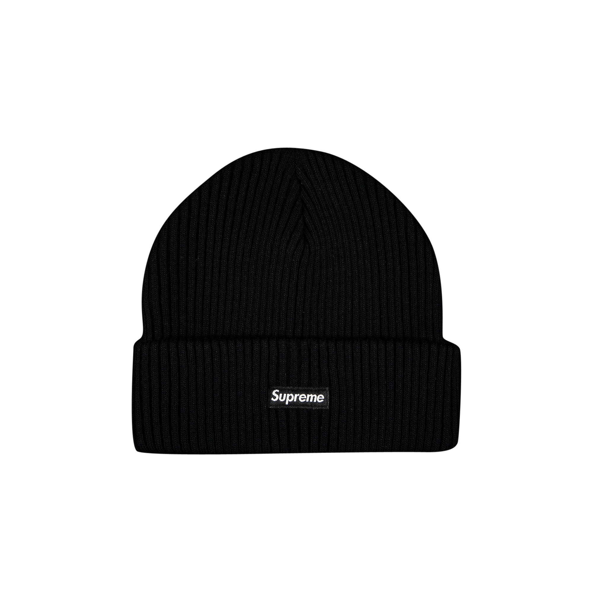SUPREME SUPREME WIDE RIB BEANIE 'BLACK'