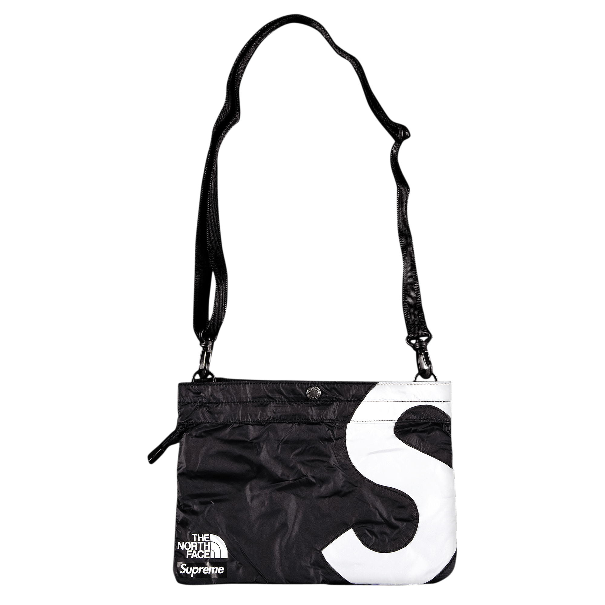 SUPREME SUPREME X THE NORTH FACE S LOGO SHOULDER BAG 'BLACK'