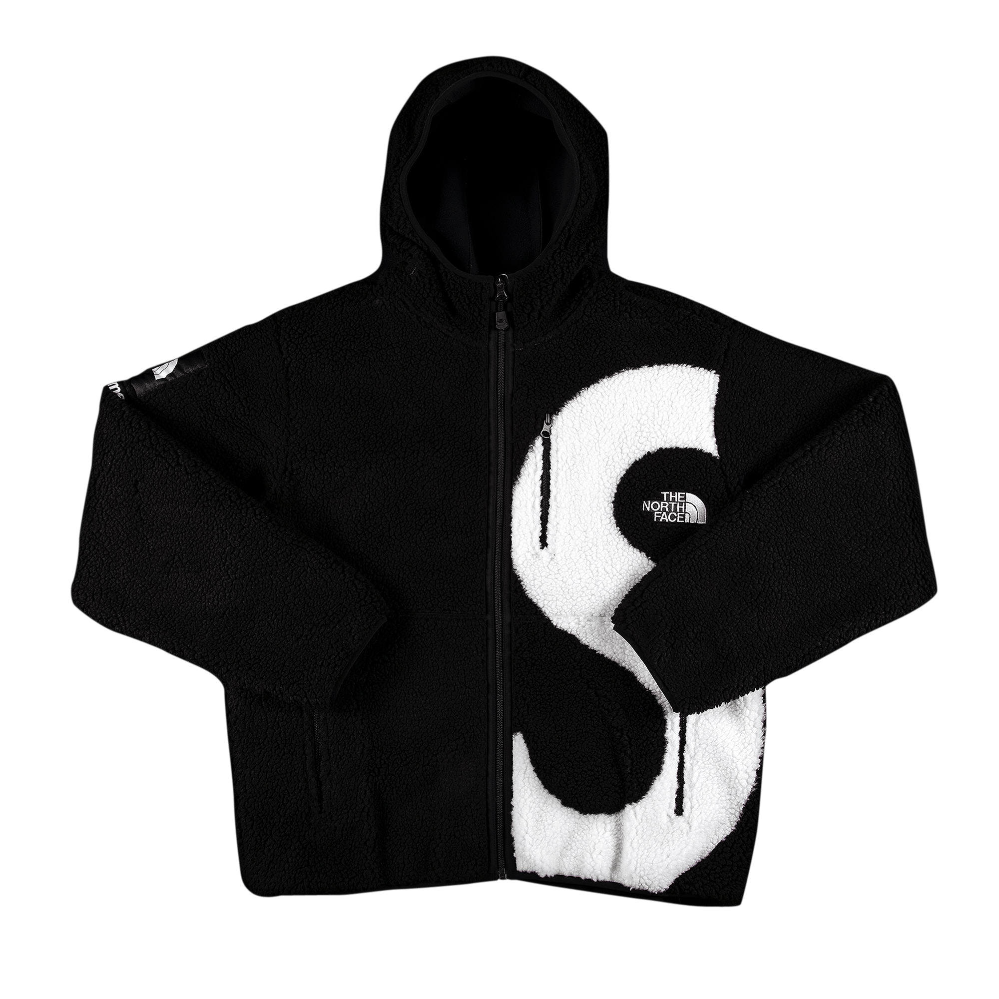 SUPREME SUPREME X THE NORTH FACE S LOGO HOODED FLEECE JACKET 'BLACK'