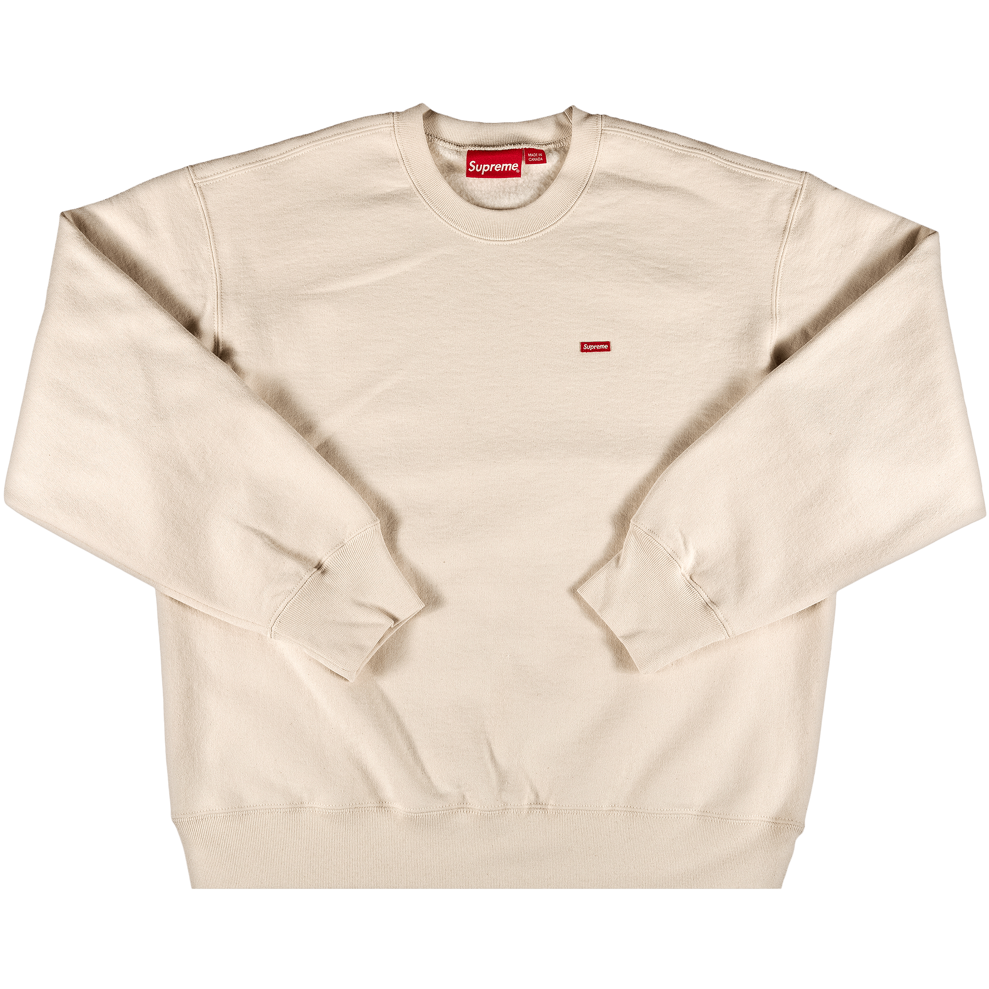 SUPREME SUPREME SMALL BOX CREWNECK 'NATURAL'
