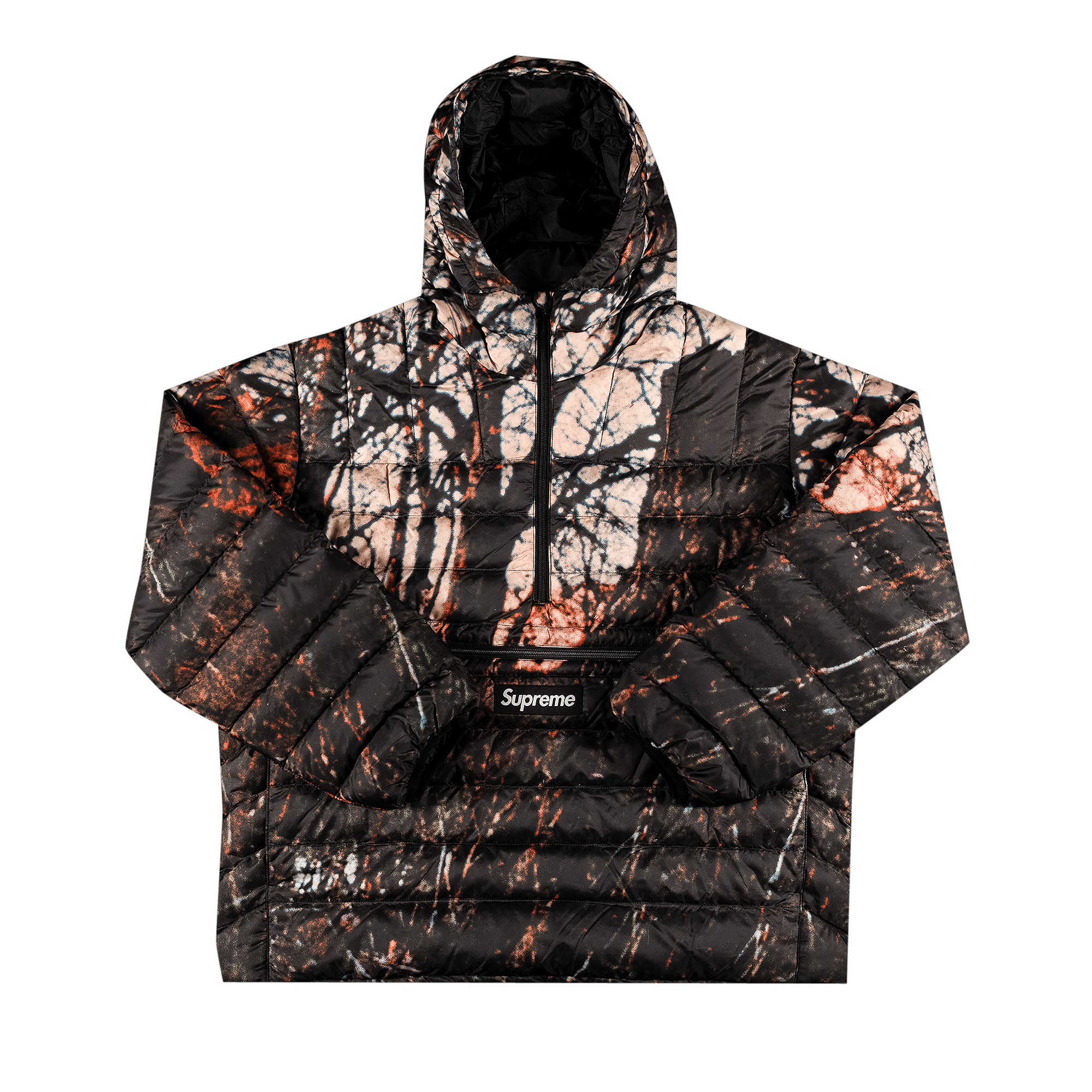 SUPREME SUPREME MICRO DOWN HALF ZIP HOODED PULLOVER 'WOODS'