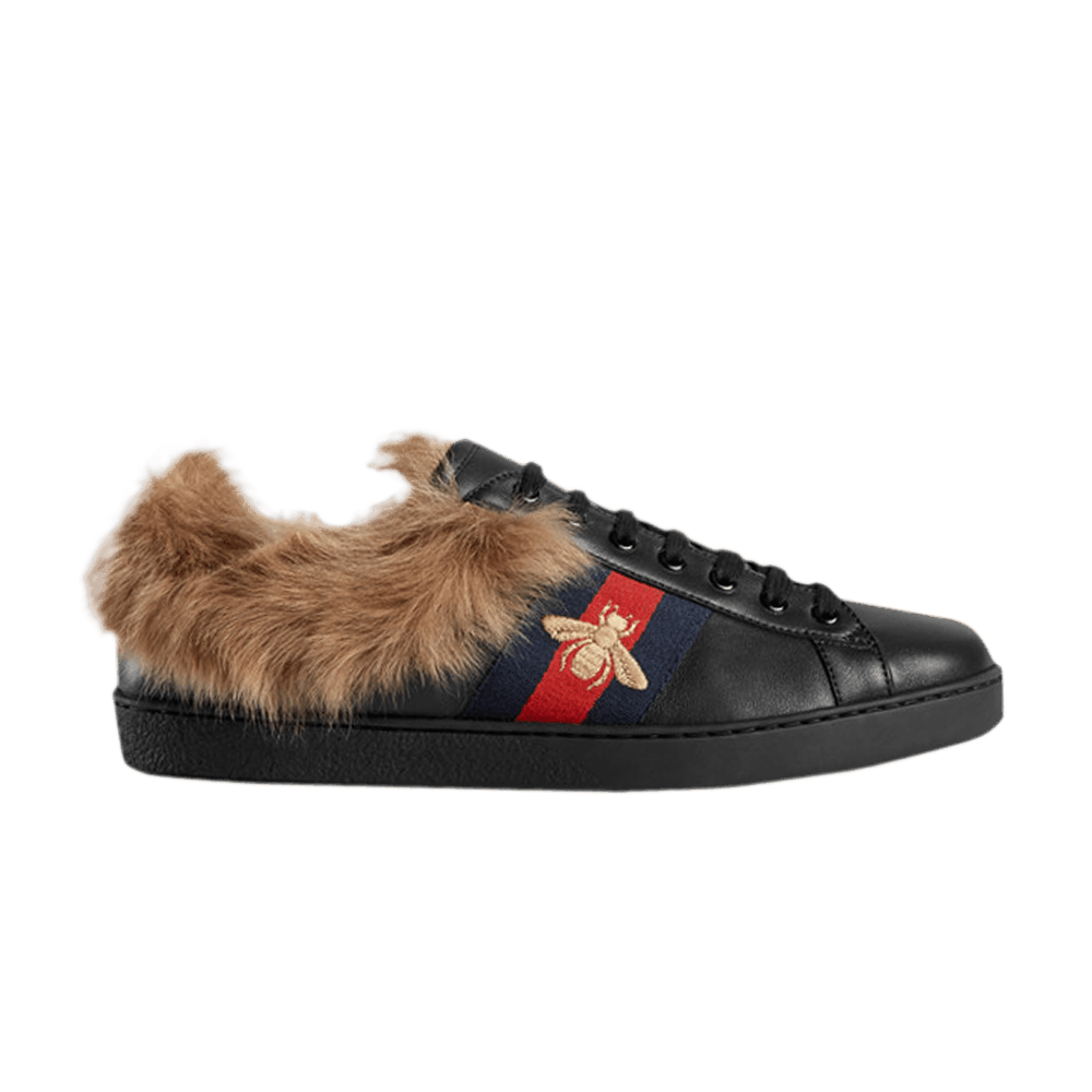 Gucci Ace Wool Embroidered 'Bee - Black'