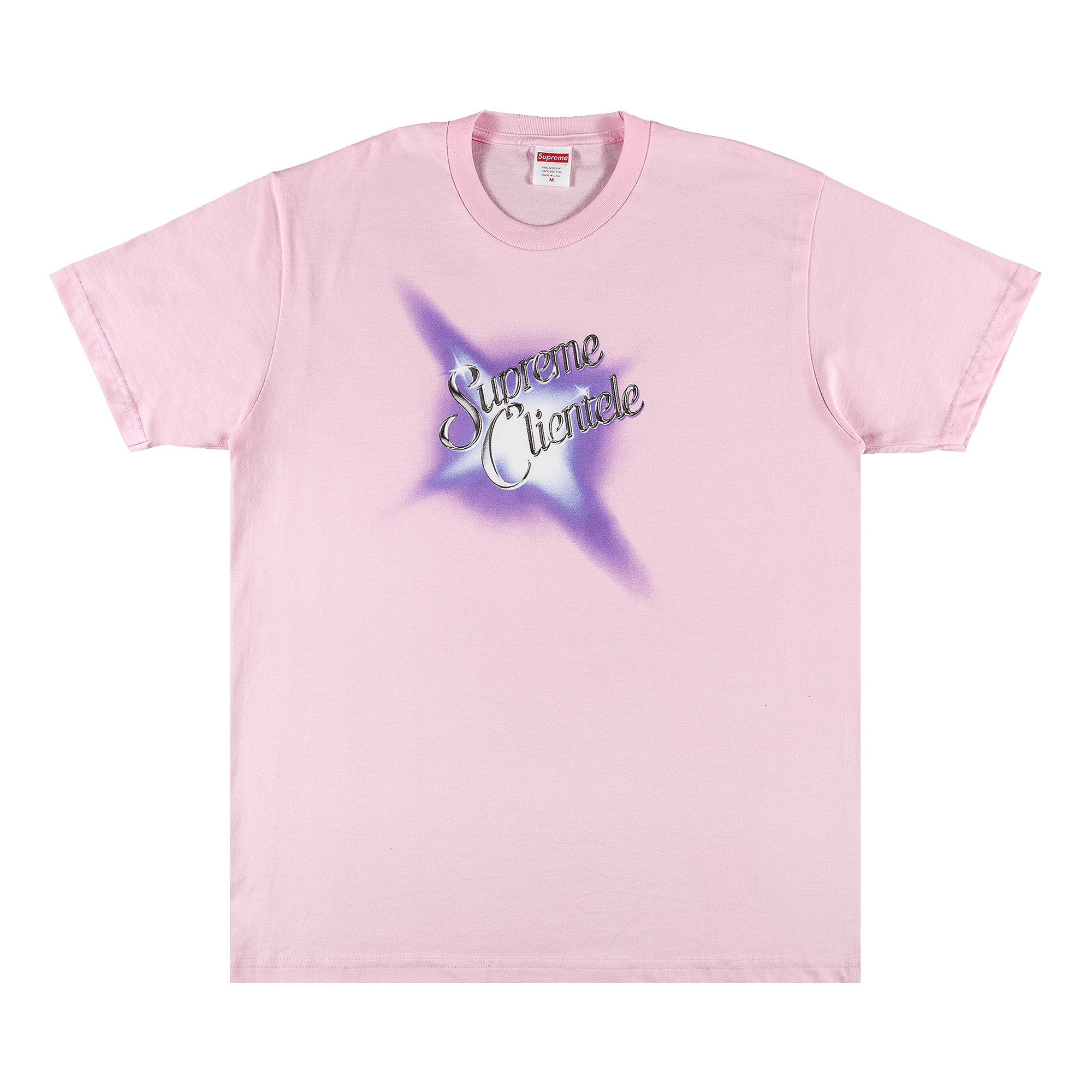SUPREME SUPREME CLIENTELE TEE 'LIGHT PINK'