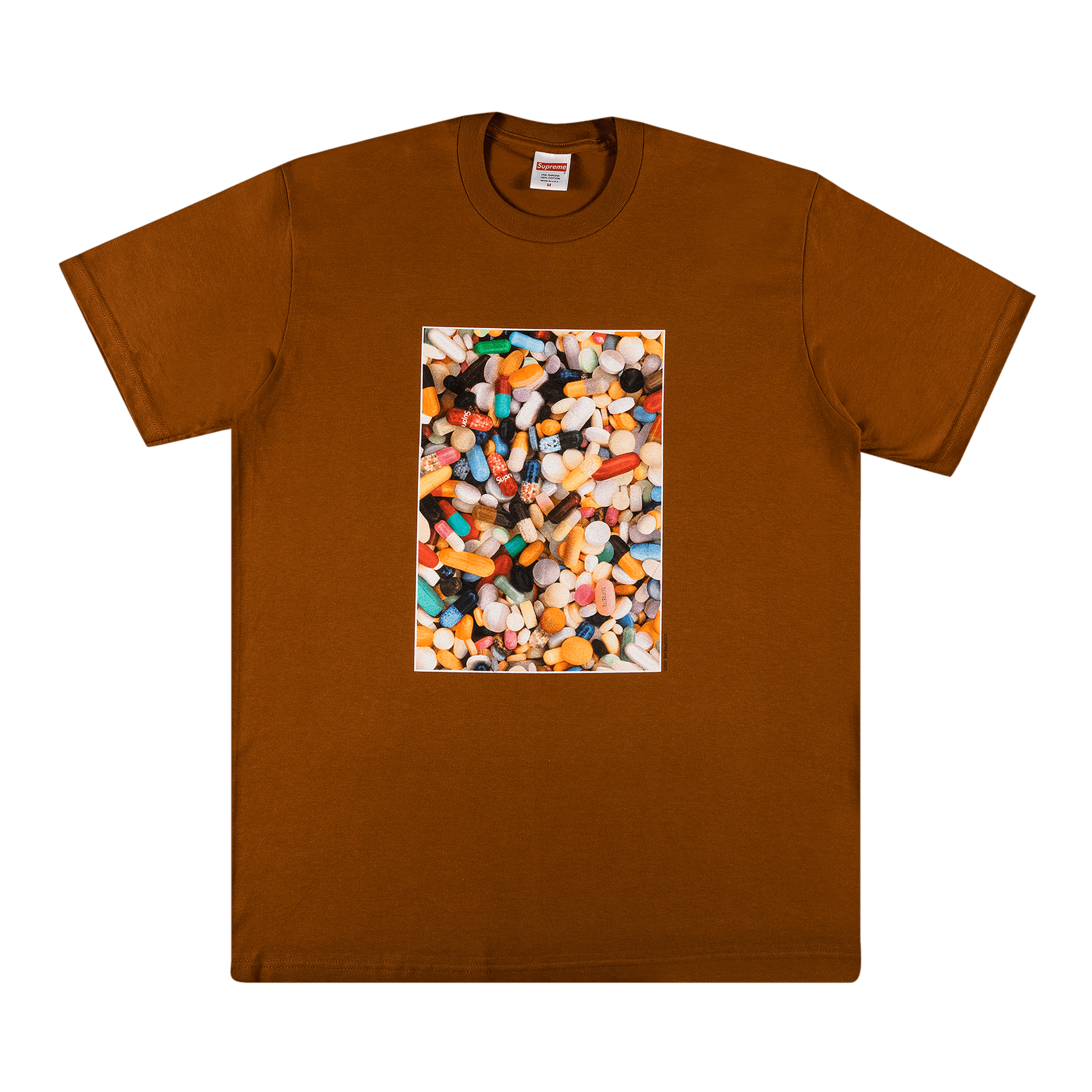 SUPREME SUPREME PILLS TEE 'BROWN'