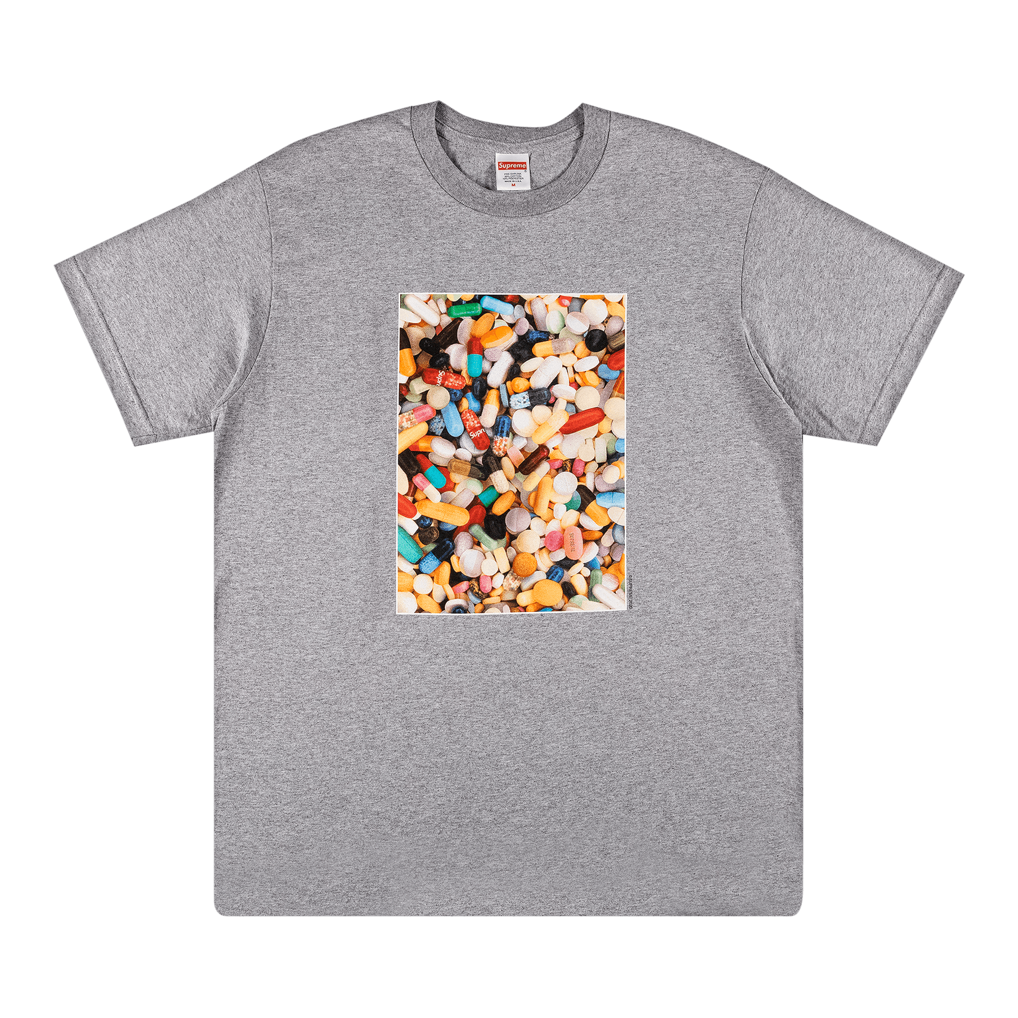 SUPREME SUPREME PILLS TEE 'HEATHER GREY'
